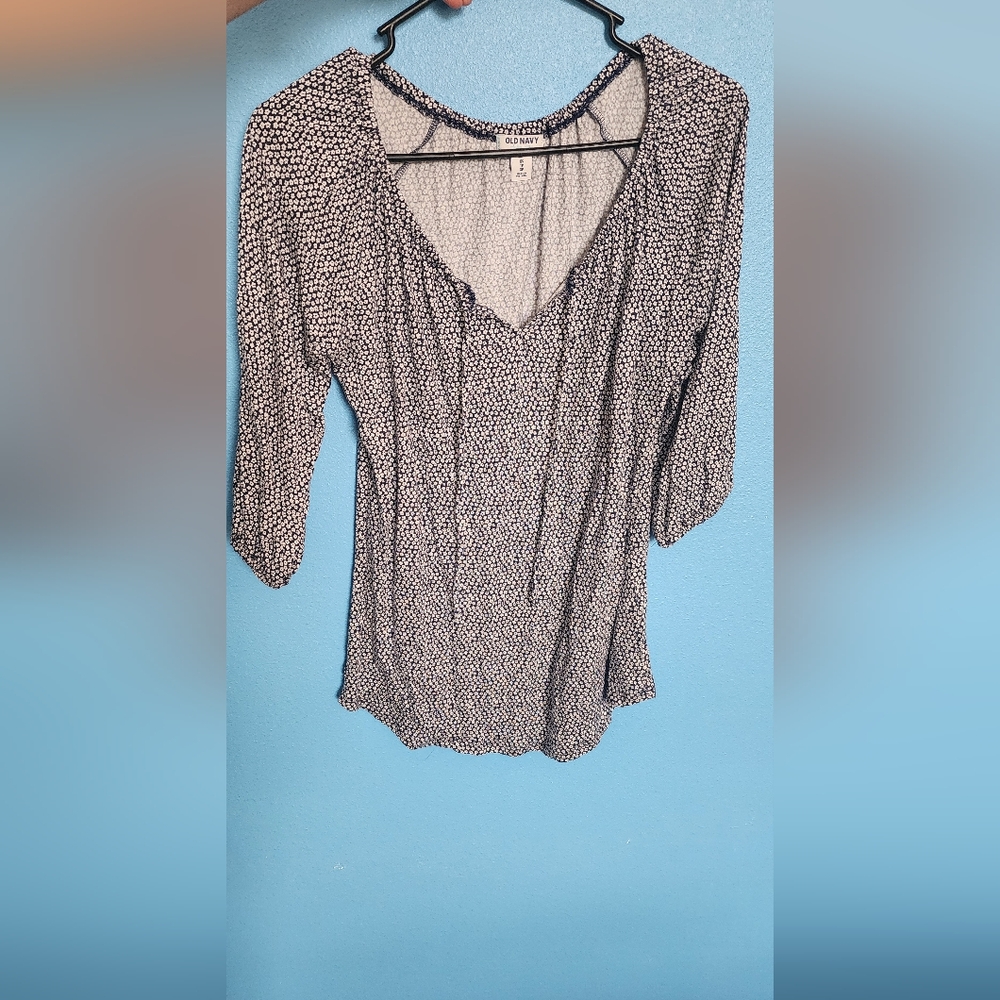 Black and White Polka Dot Blouse